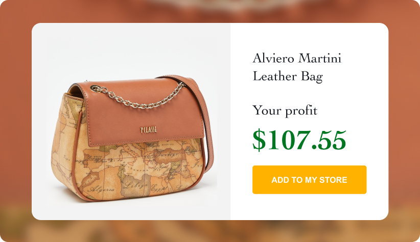 Alviero Martini Women’s Leather Bag with Zip