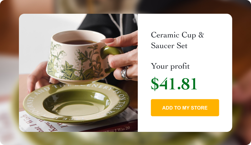 Ceramic Cup & Saucer Set 