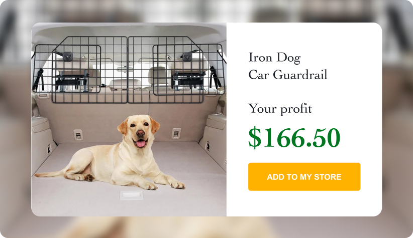 Collapsible Iron Dog Car Guardrail 